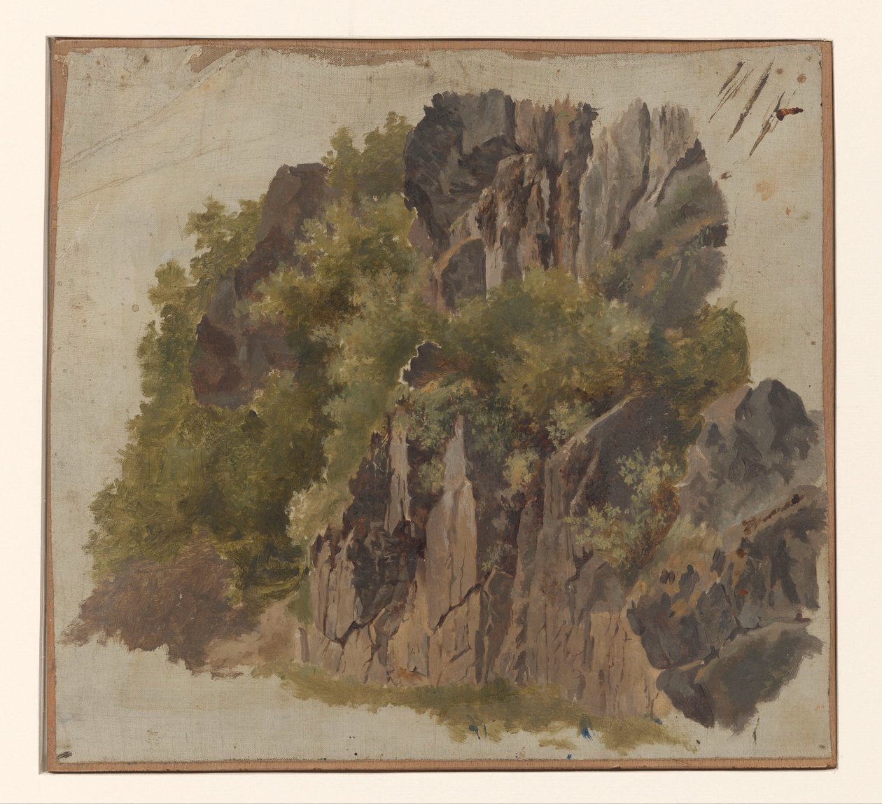 Kayalar ve bitki örtüsü by Johannes Tavenraat