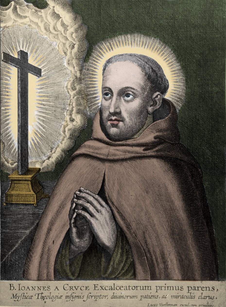 Haçlı Aziz John (Juan de Yepes Alvarez, Juan de la Cruz) (1542-1591) - gr. Vorstermann tarafından by Johannes Vorsterman