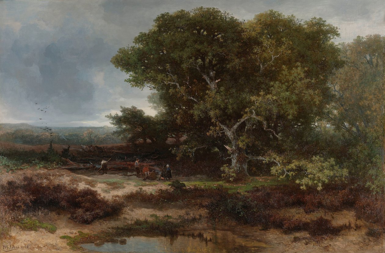 Wolfheze yakınlarındaki Heath by Johannes Warnardus Bilders