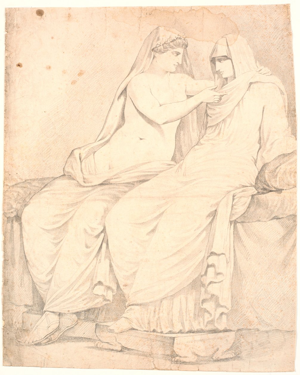 "Aldobrandine Düğünü"nün Detayı by Johannes Wiedewelt