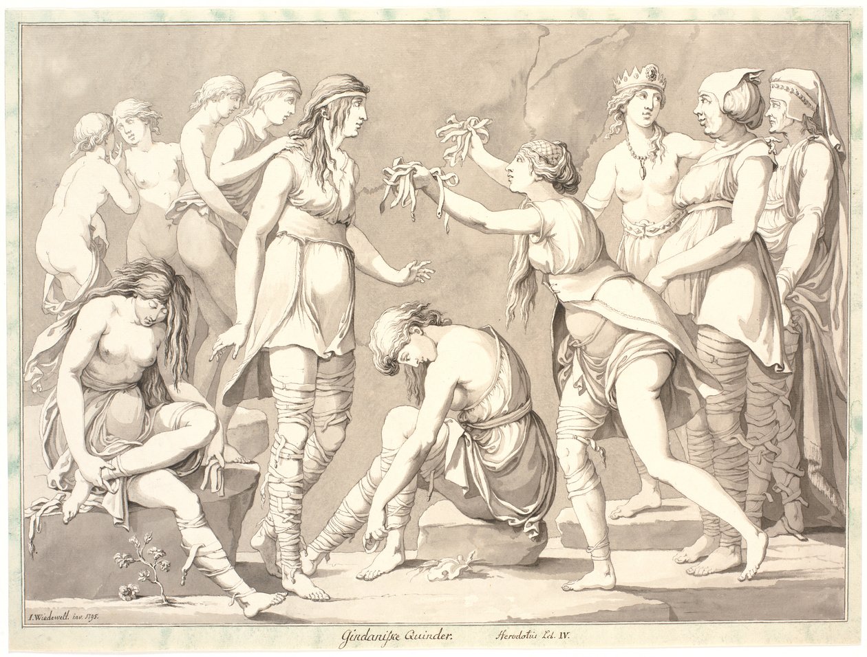 "Gindanische Quinder. Herodotius Lib. IV" by Johannes Wiedewelt