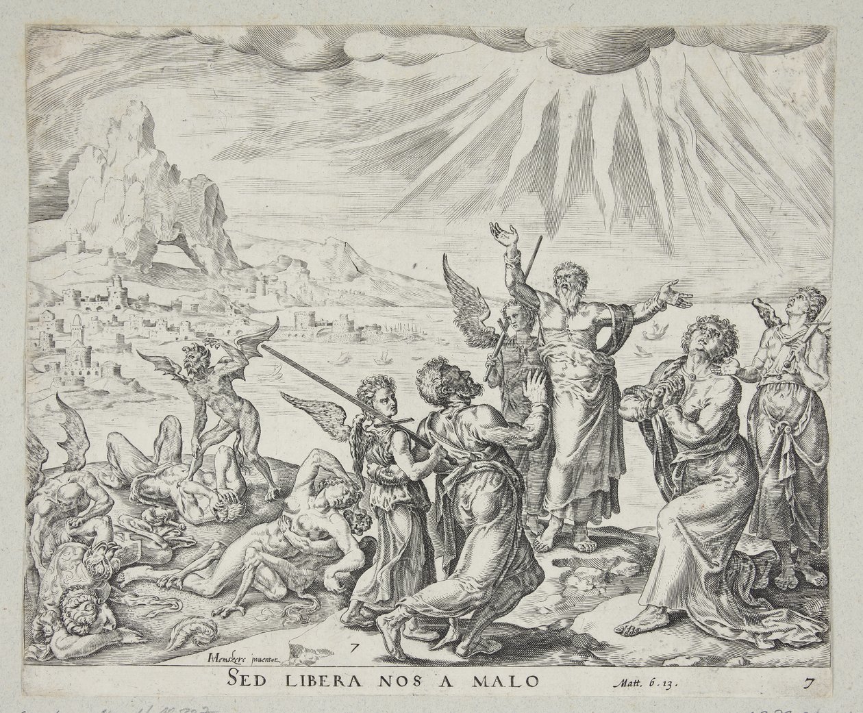 Adam tüm kötülüklerden kurtuldu by Johannes Wierix