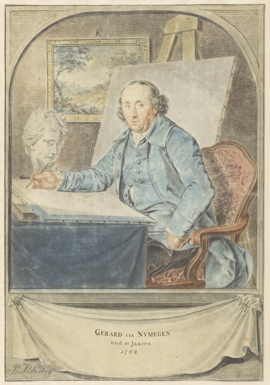 Gerard van Nijmegen'in portresi by Johannes Zacharias Simon Prey