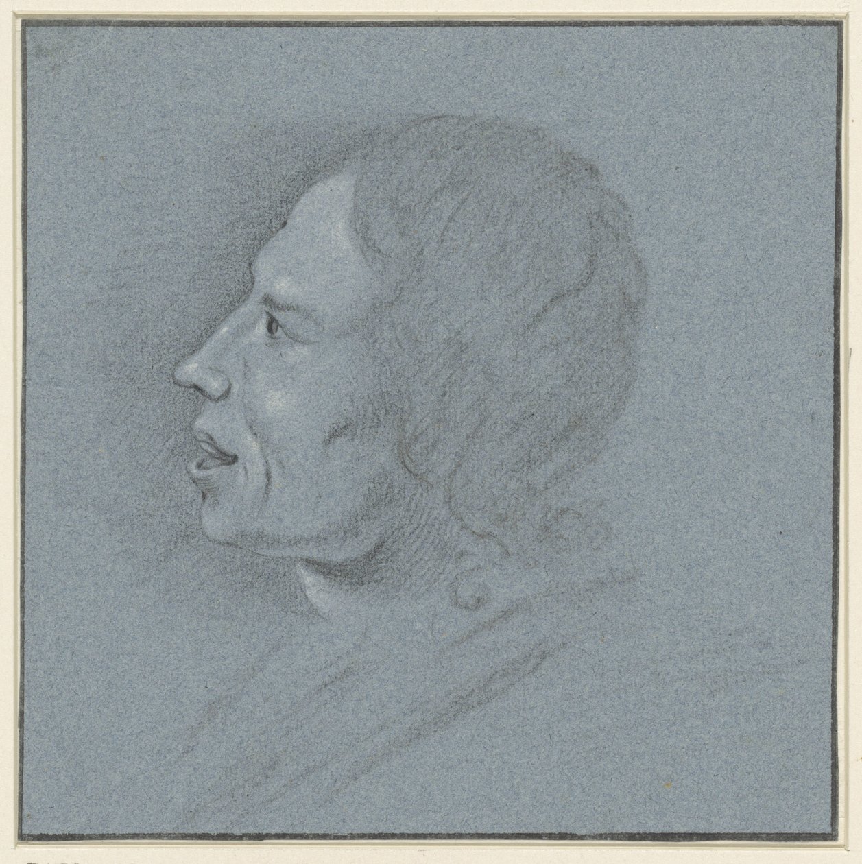 Sanatçı Johannes Ziesenis'in otoportresi by Johannes Ziesenis