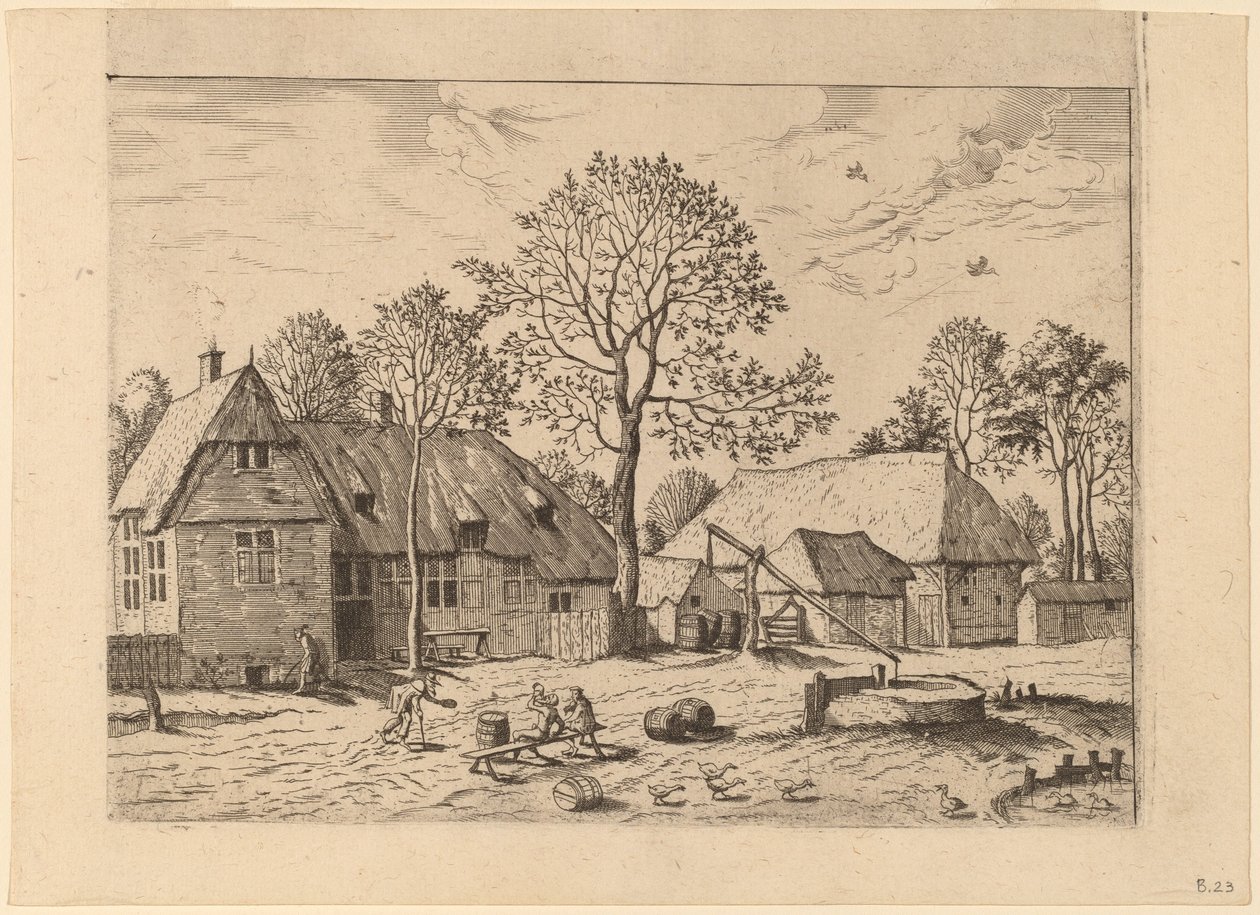 Beraberlik Kuyusu Olan Çiftlikler by Johannes and Lucas van Doetechum after Master of the Small Landscapes