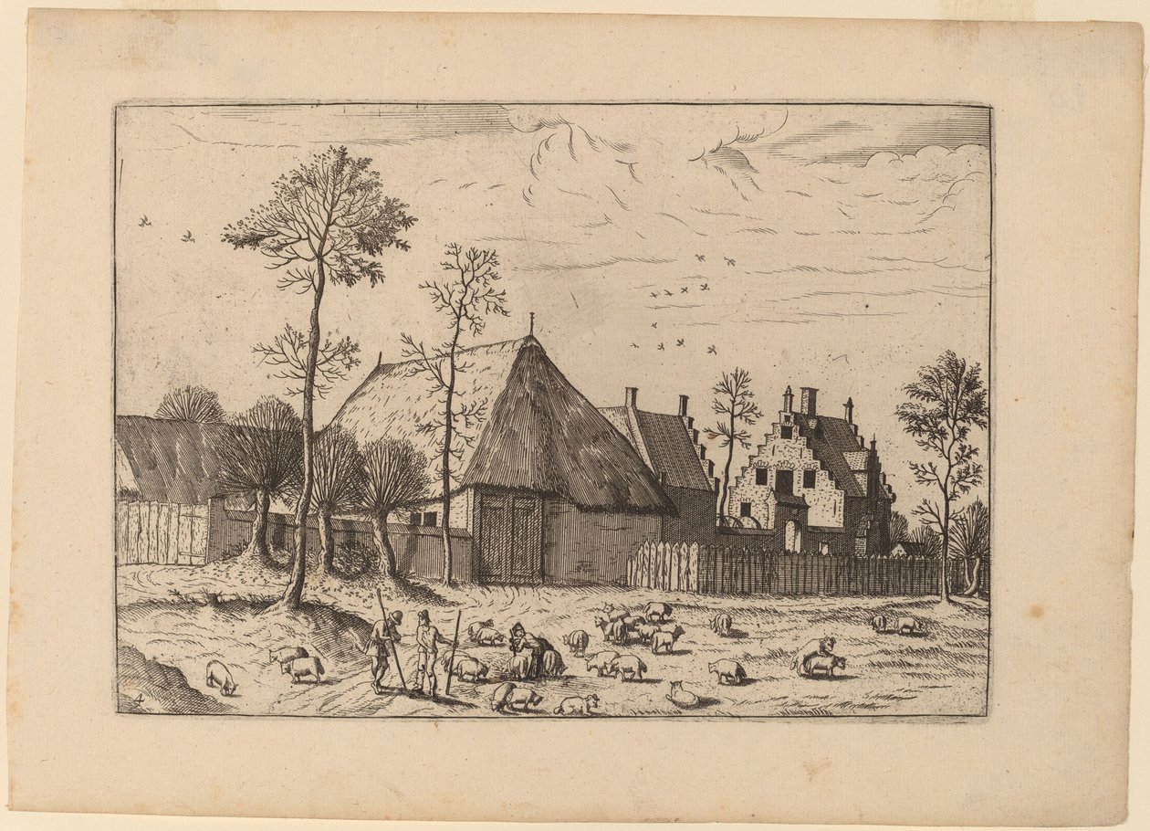 Kulübe ile Kulübe by Johannes and Lucas van Doetechum after Master of the Small Landscapes