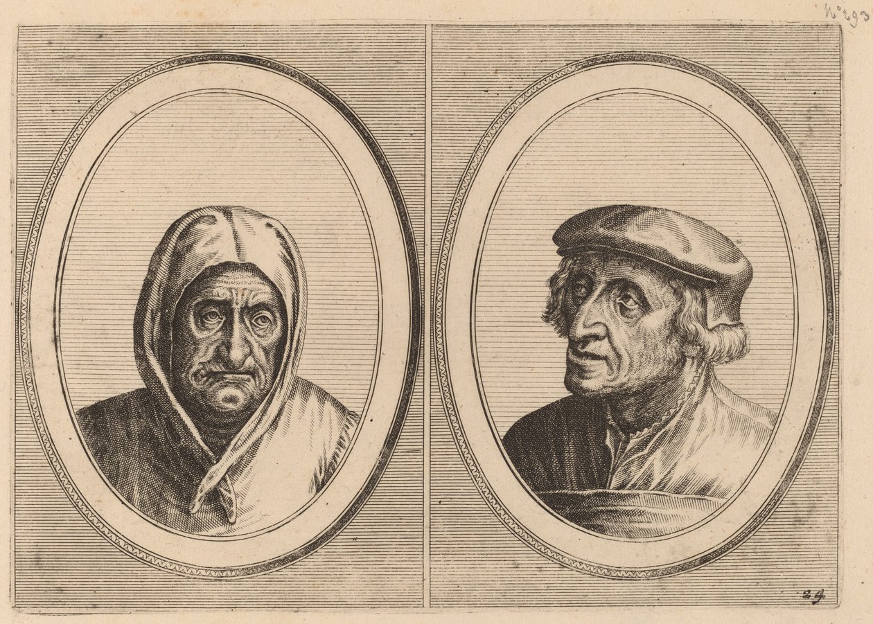 "Aecht Sonder-ziel" ve "Heertje Al-te-mooy" by Johannes and Lucas van Doetechum after Pieter Bruegel the Elder