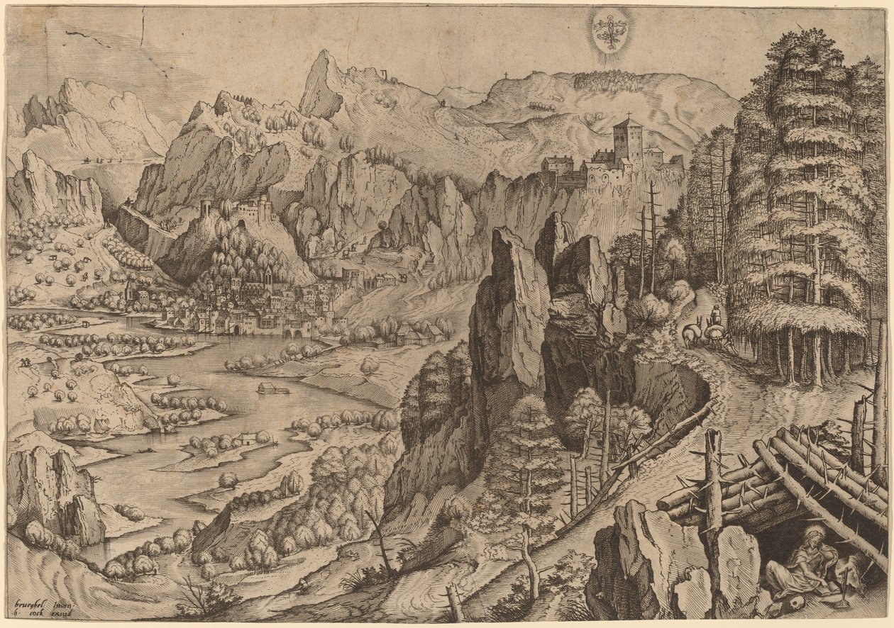 Tövbekar Magdalena (Tövbekar Magdalene) by Johannes and Lucas van Doetechum after Pieter Bruegel the Elder