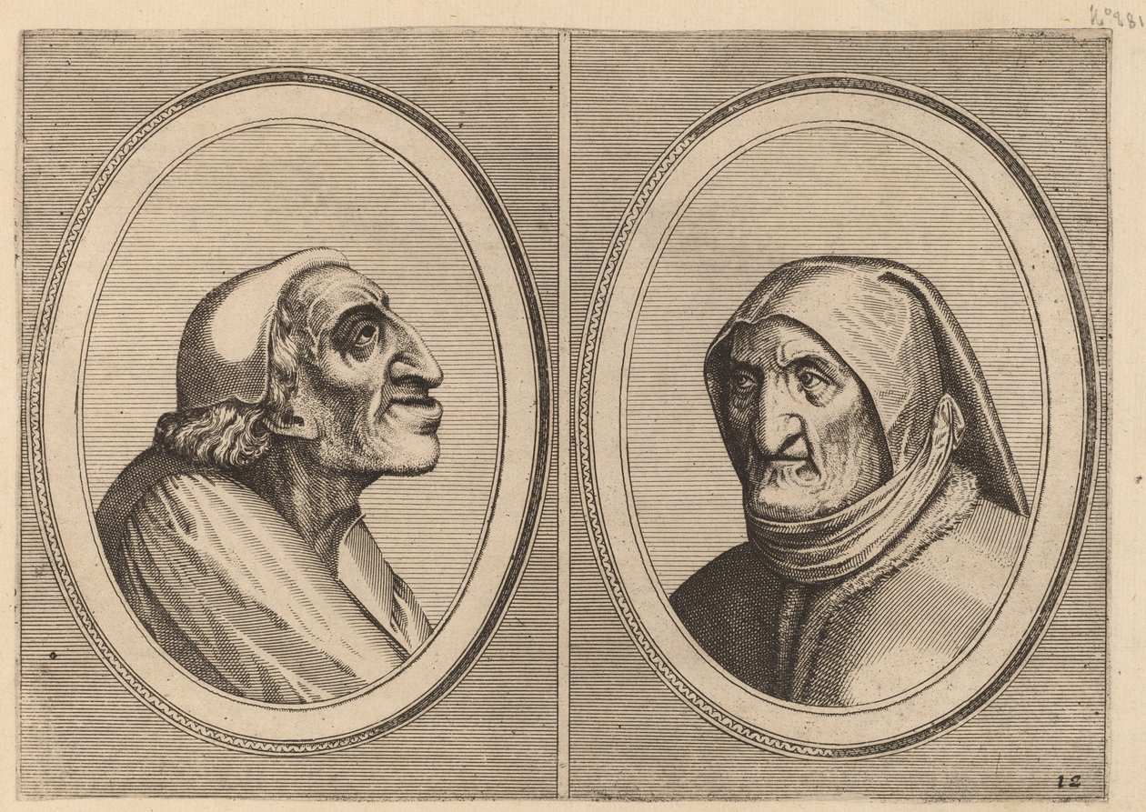 "Pater Muylaert" ve "Mater Bille-bloots" by Johannes and Lucas van Doetechum after Pieter Bruegel the Elder