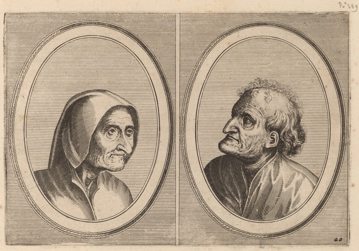 "Ritze Stijn" ve "Schurckje Sonder-Baerdt" by Johannes and Lucas van Doetechum after Pieter Bruegel the Elder