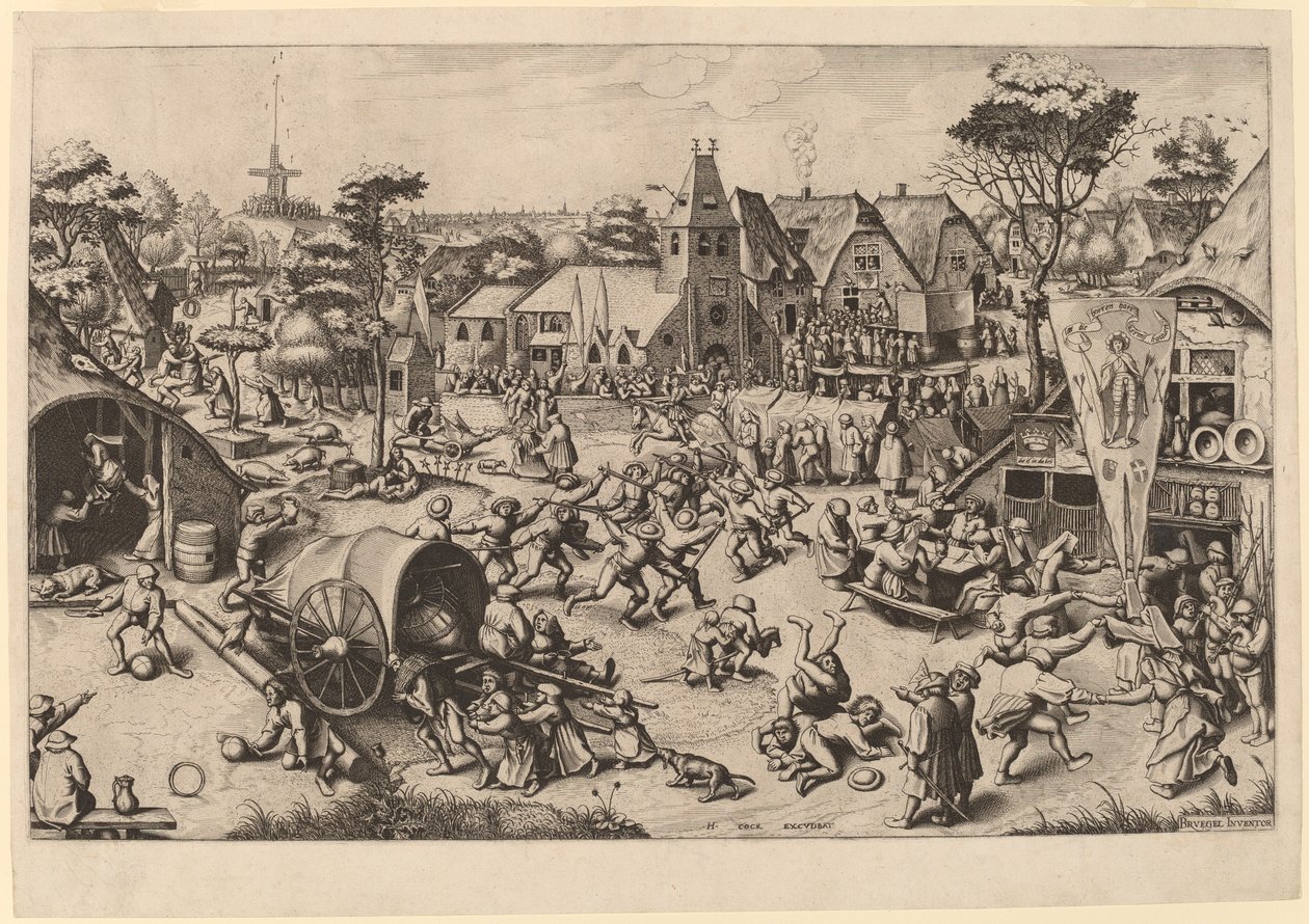 Aziz George Festivali by Johannes and Lucas van Doetechum after Pieter Bruegel the Elder