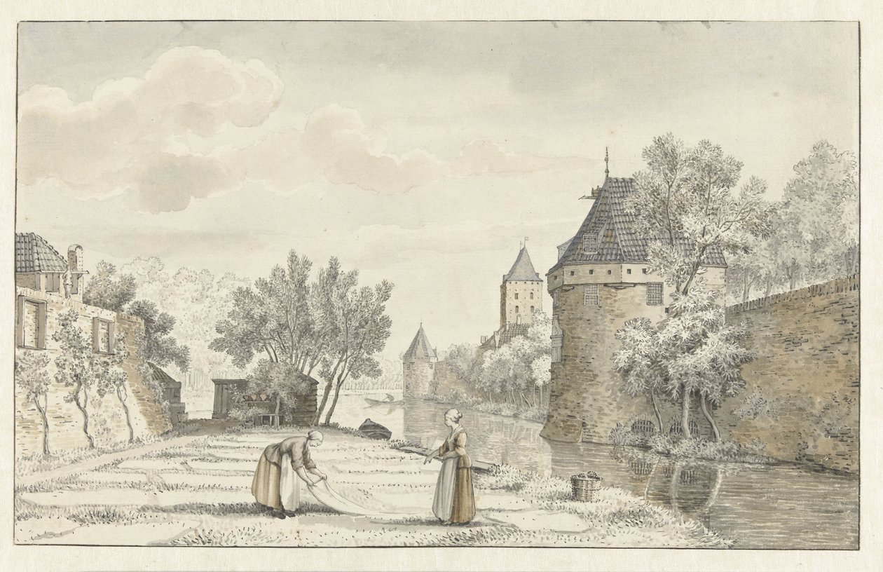 Utrecht'teki Plompetoren manzarası by Johannes de Bosch