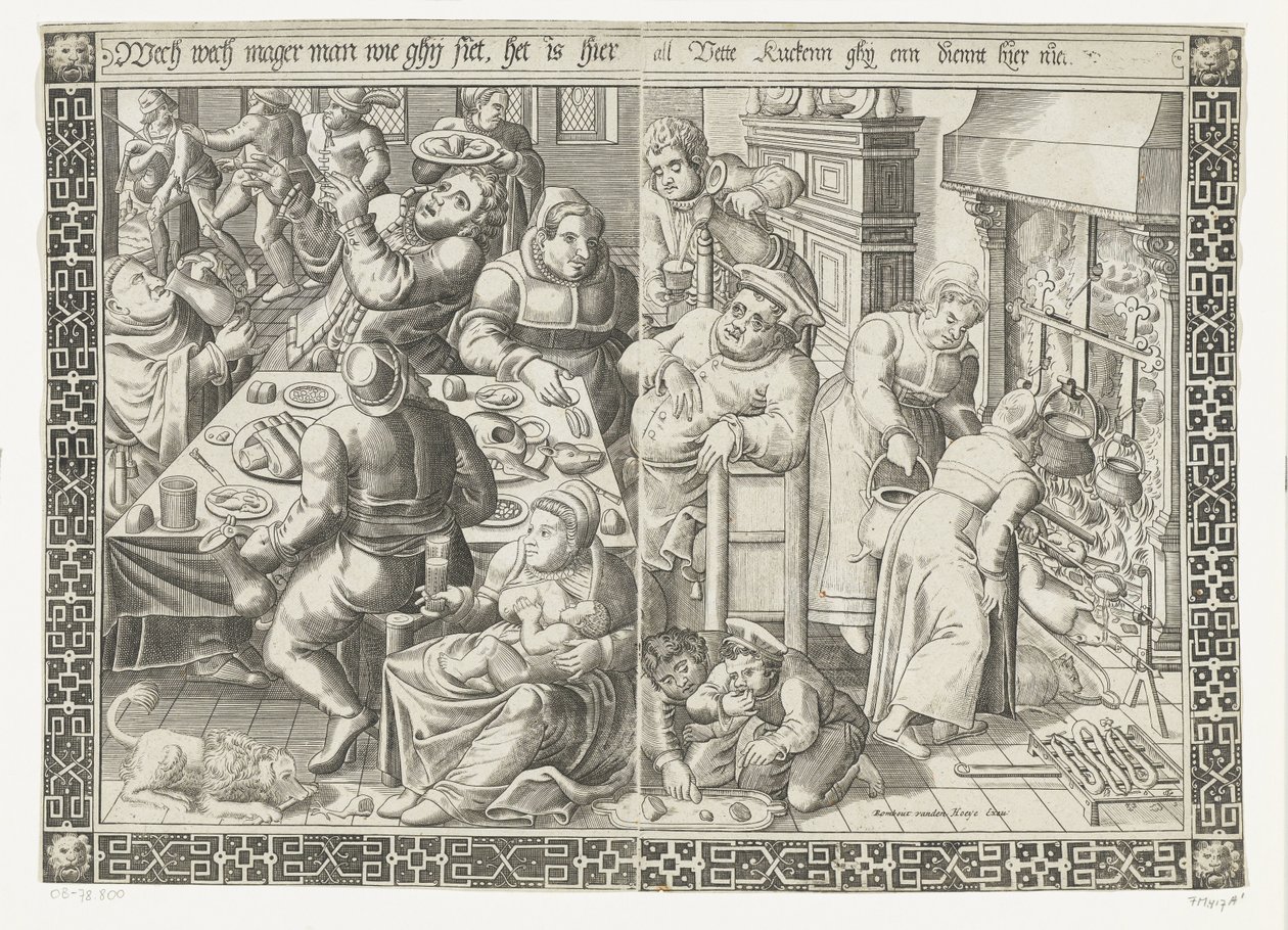 yağlı mutfak by Johannes of Lucas van Doetechum
