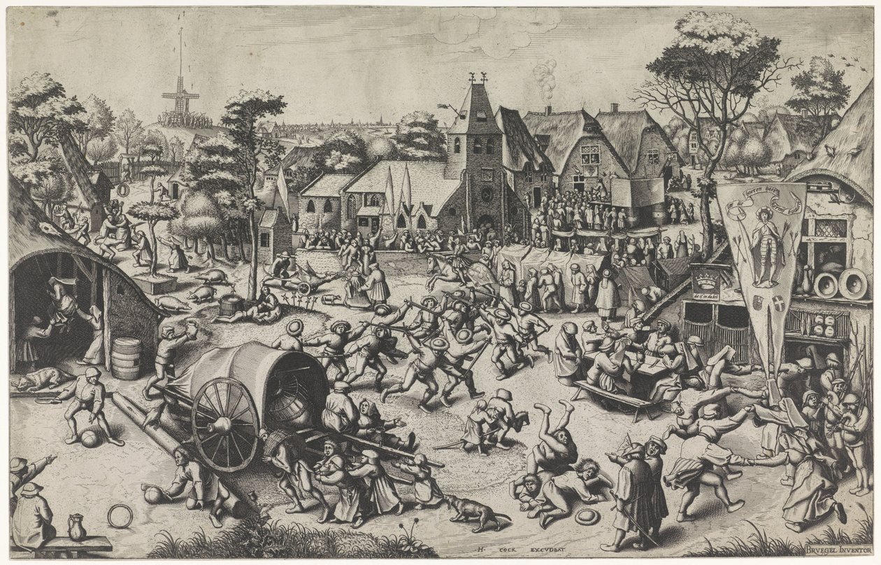 Aziz George Fuarı by Johannes of Lucas van Doetechum