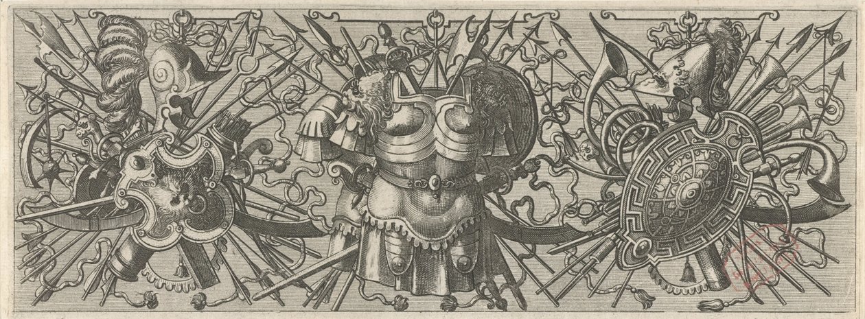 iki göğüs pedi Panoplia sev armamentarium… (dizi adı) by Johannes of Lucas van Doetechum