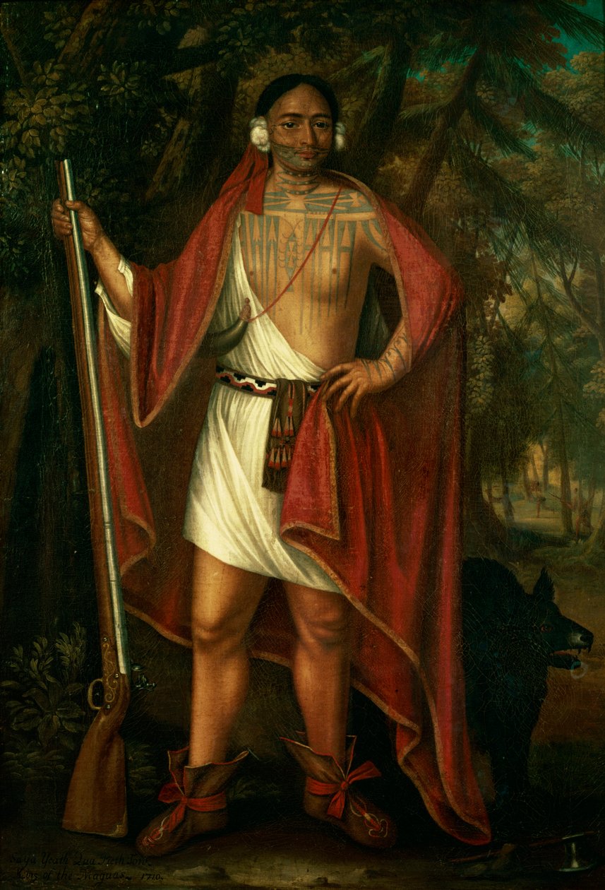 Sa Ga Yeath Qua Pieth Ton, Maguas Kralı, 1710 by Johannes or Jan Verelst