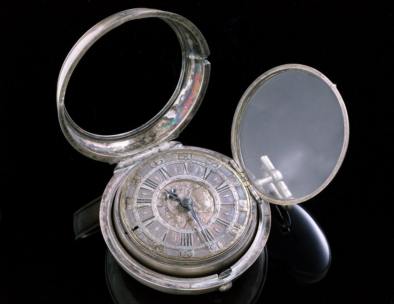 Verge izle. Lahey, c.1695 (metal) (ayrıca bkz. 259581-82) by Johannes van Ceulen