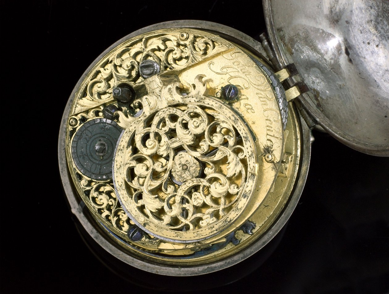 Verge izle. Lahey, c.1695 (metal) (ayrıca bkz. 259582-83) by Johannes van Ceulen