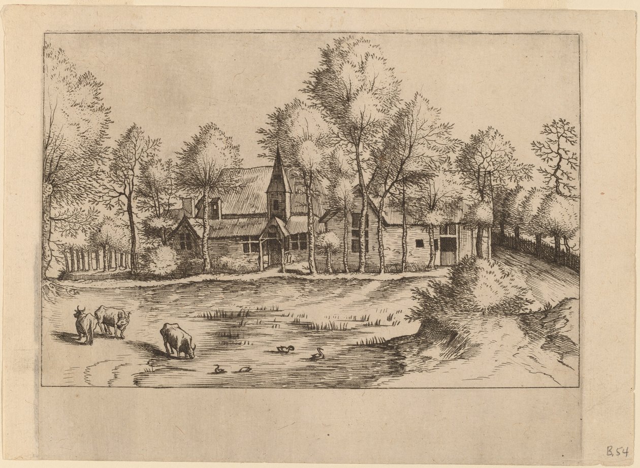 Kilise ile Köy Köyü by Johannes van Doetechum, the Elder and Lucas