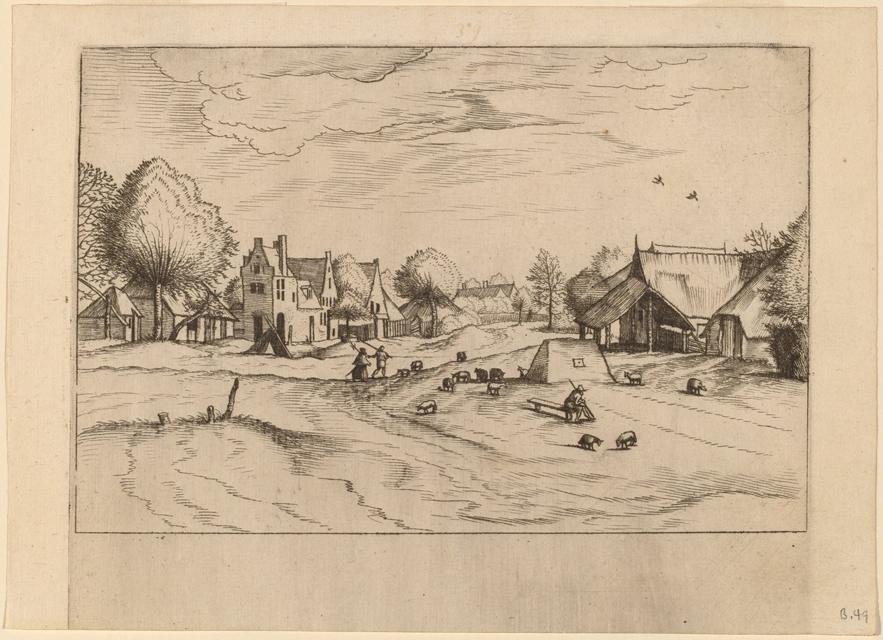 Koyunlu ve Oturan Çobanlı Köy Köyü by Johannes van Doetechum, the Elder and Lucas