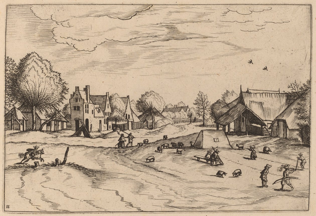 Koyunlu ve Oturan Çobanlı Köy Köyü by Johannes van Doetechum, the Elder and Lucas
