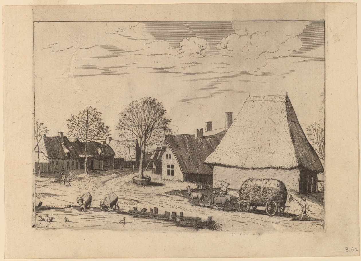 Saman Arabalı Köy Sokağı by Johannes van Doetechum, the Elder and Lucas
