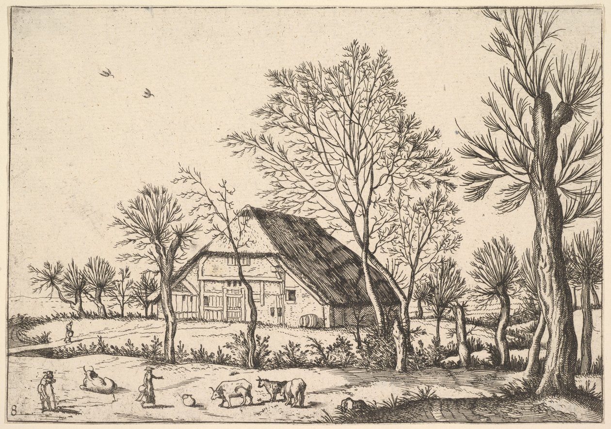 Küçük Manzaralardan Çiftlik, 1559-61. by Johannes van Doetecum I