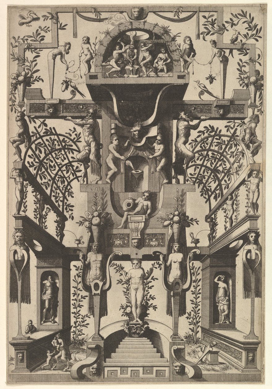 Modern Grotesk Dekorasyon, 1557. by Johannes van Doetecum I