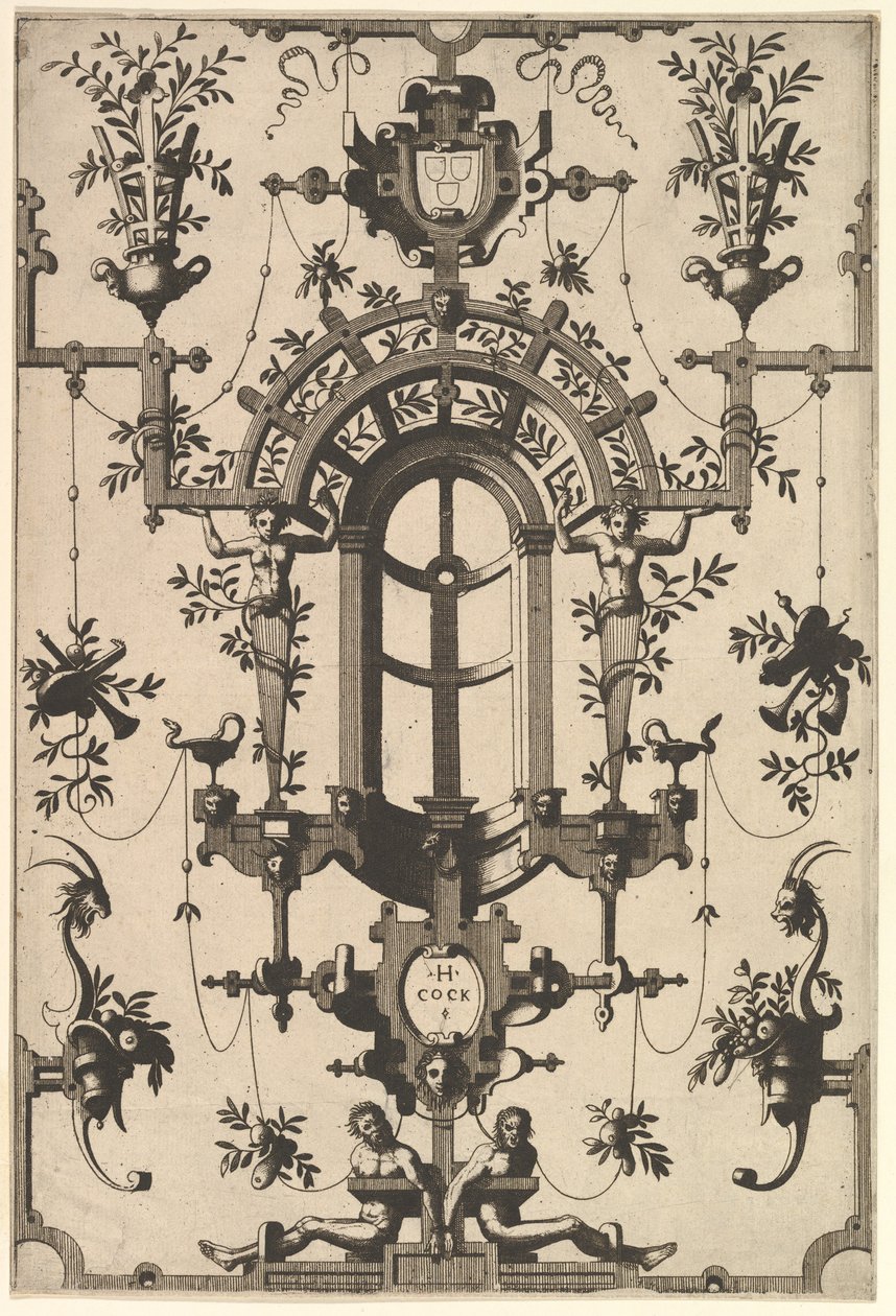 Strapwork ile Modern Grotesk, 1554. by Johannes van Doetecum I
