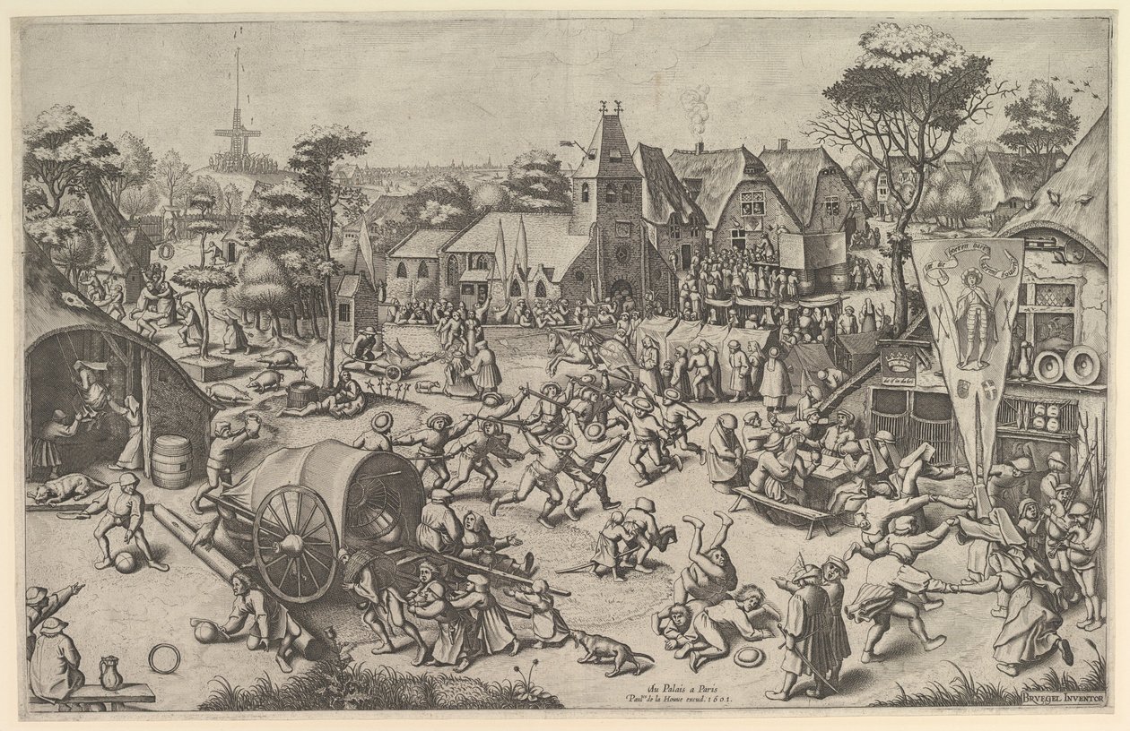 Aziz George Kermisi, yak. 1569, 1601 basılmıştır. by Johannes van Doetecum I