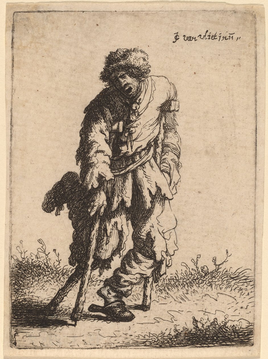 Tahta Bacaklı Dilenci by Johannes van Vliet