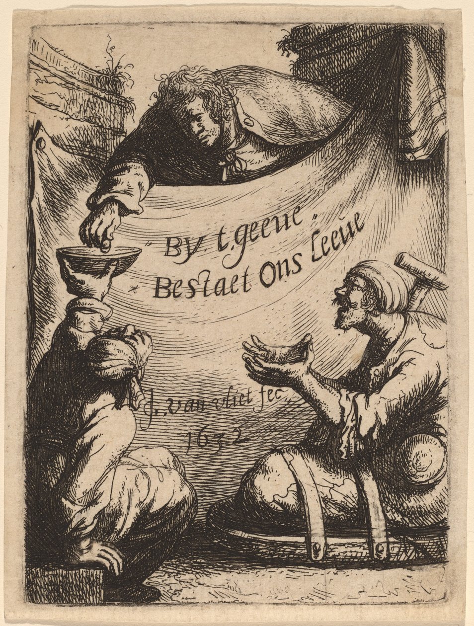 Başlık Sayfası: Sadaka Alan İki Sakat by Johannes van Vliet