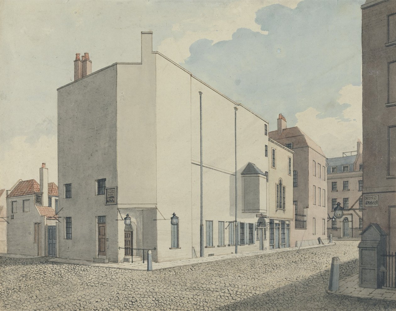 Argyll Konser Salonları için Tasarım, Regent Street, Londra, c.1819-20 (kağıt üzerinde grafit üzerinde wc) by John Nash