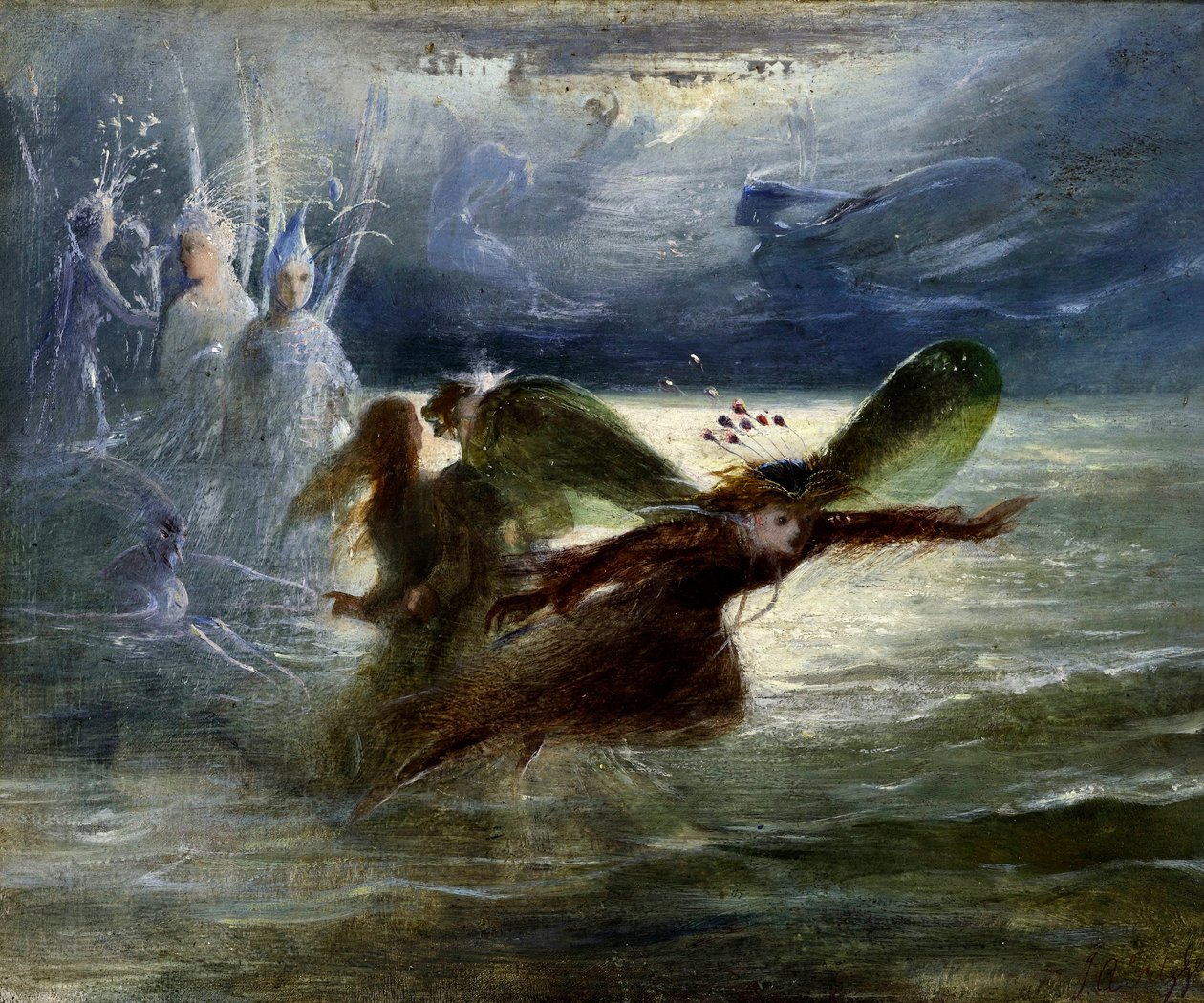 Deniz Perileri, c.1870 by John Anster Fitzgerald