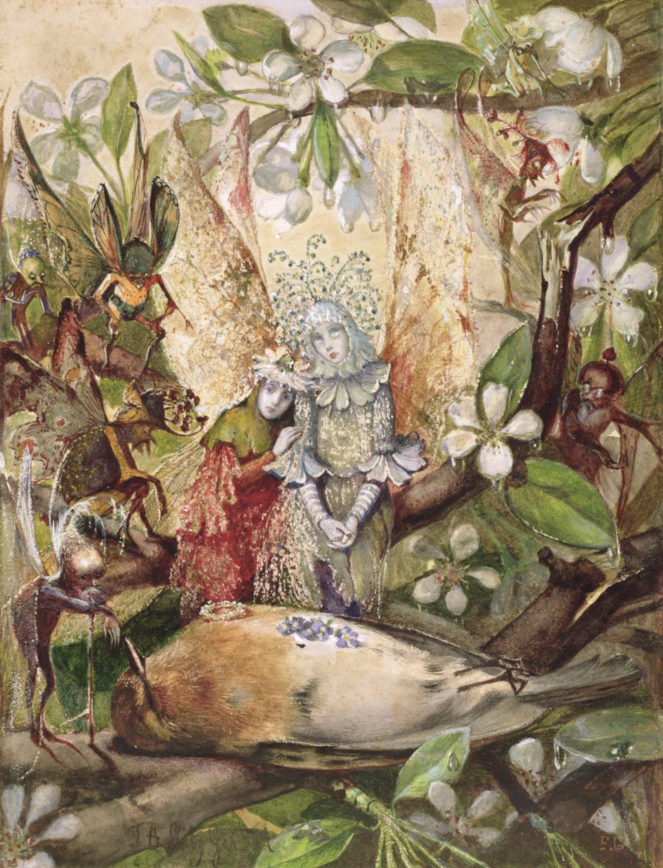 Horoz Robin'in Ölümü by John Anster Fitzgerald