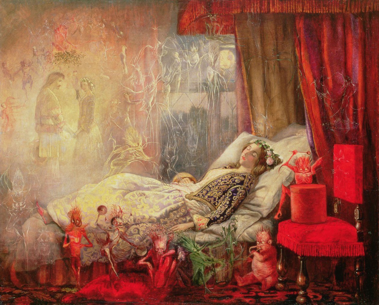 Düşlerin Yapıldığı Şeyler, 1858 (ayrıca bkz. 91898) by John Anster Fitzgerald