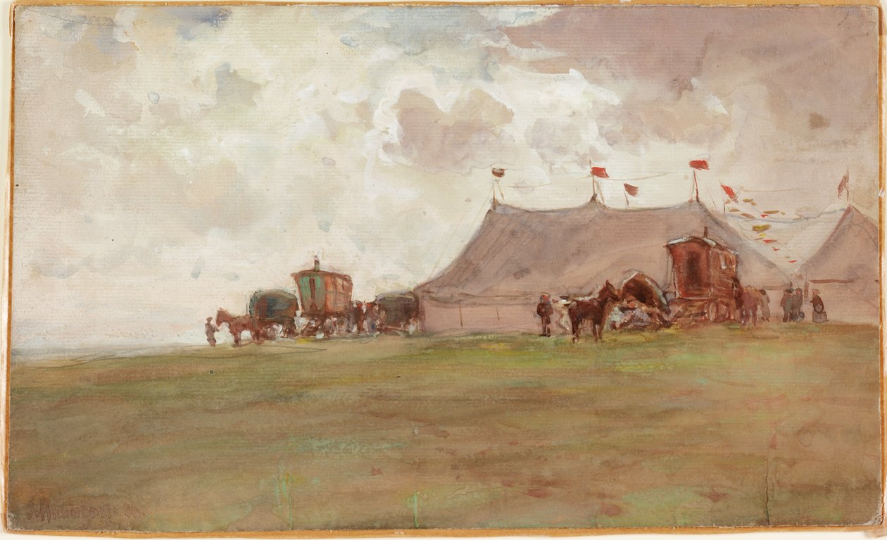 Çadırlı Manzara (gövde rengi) by John Atkinson