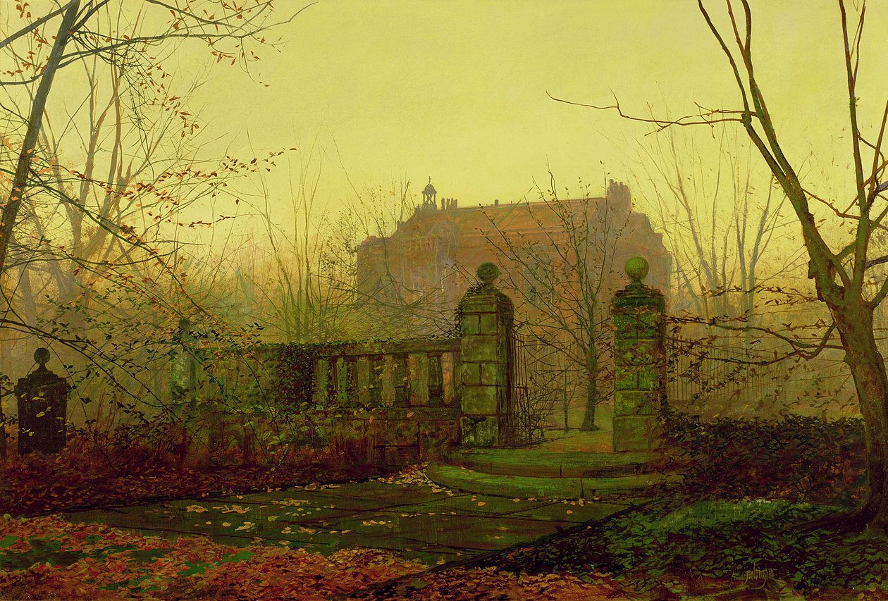 sonbahar sabahı by John Atkinson Grimshaw