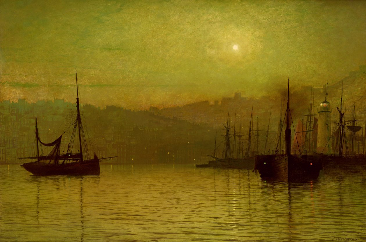 Sakin Sular, Scarborough, 1880 by John Atkinson Grimshaw