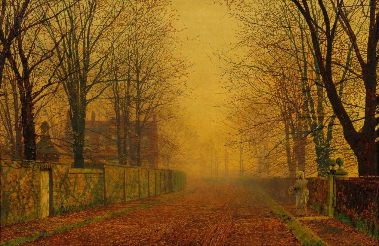 Akşam Parıltısı by John Atkinson Grimshaw
