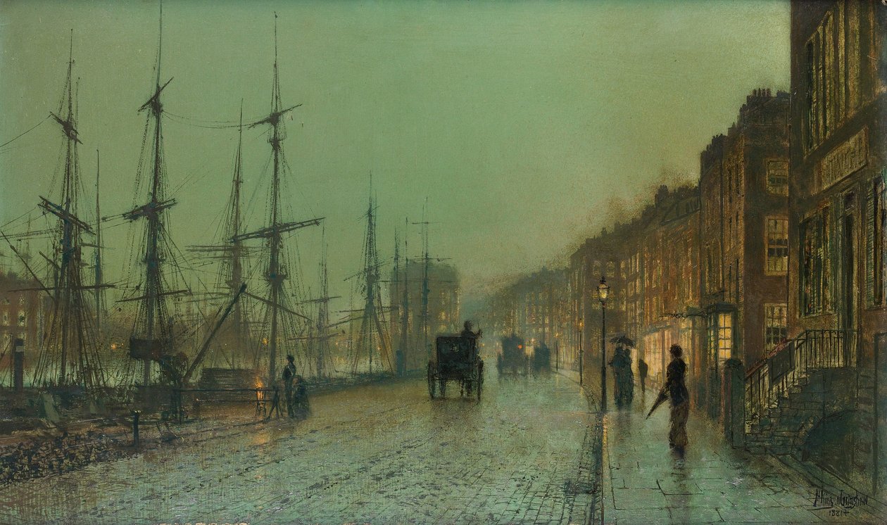 Glasgow Rıhtımı by John Atkinson Grimshaw