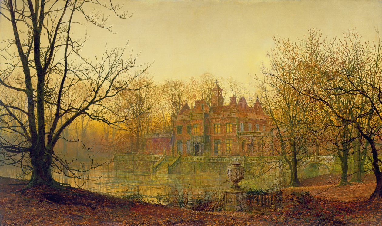 Sere ve Sarı Yaprakta, 1879 by John Atkinson Grimshaw
