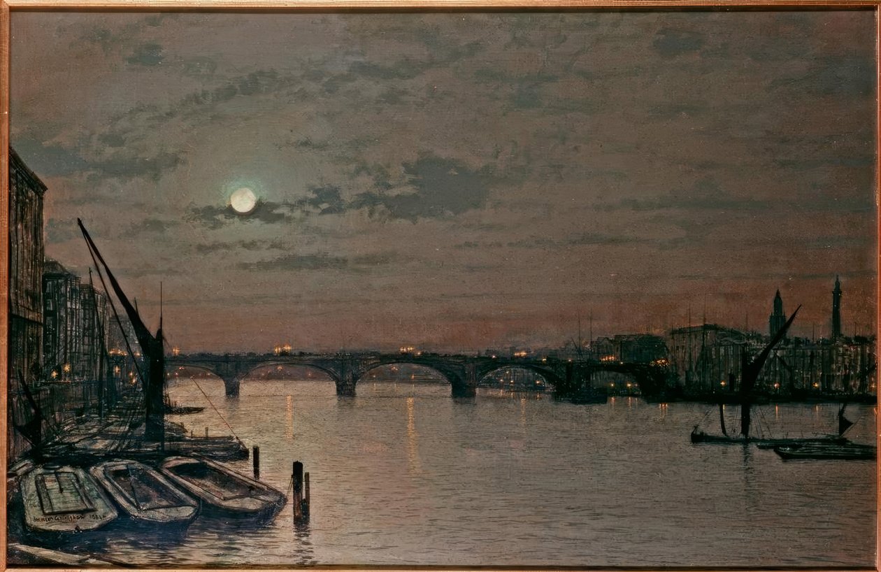 Londra Köprüsü by John Atkinson Grimshaw