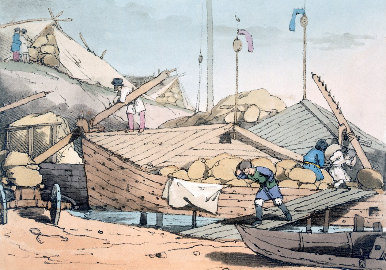 Mısır Kabukları, 1803 by John Augustus Atkinson