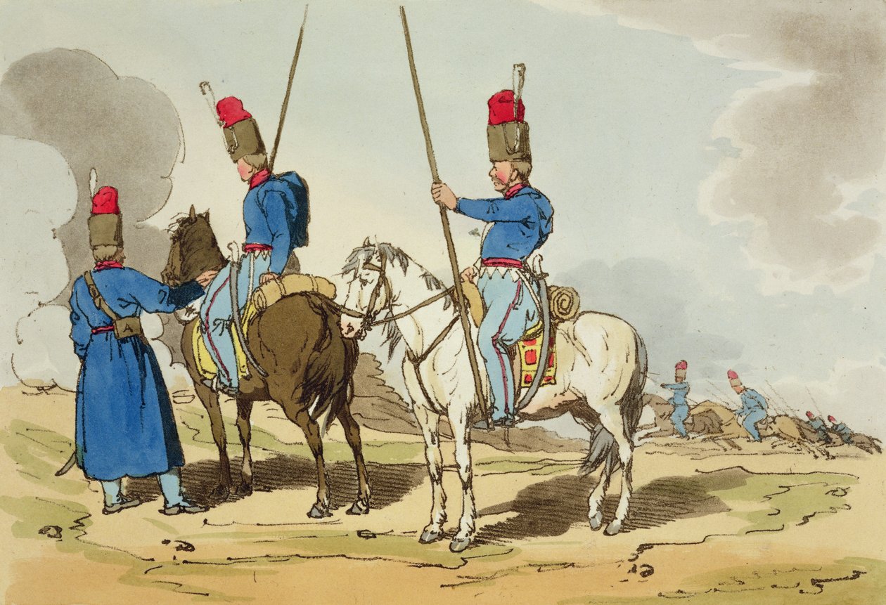 Kazaklar, 1803 by John Augustus Atkinson