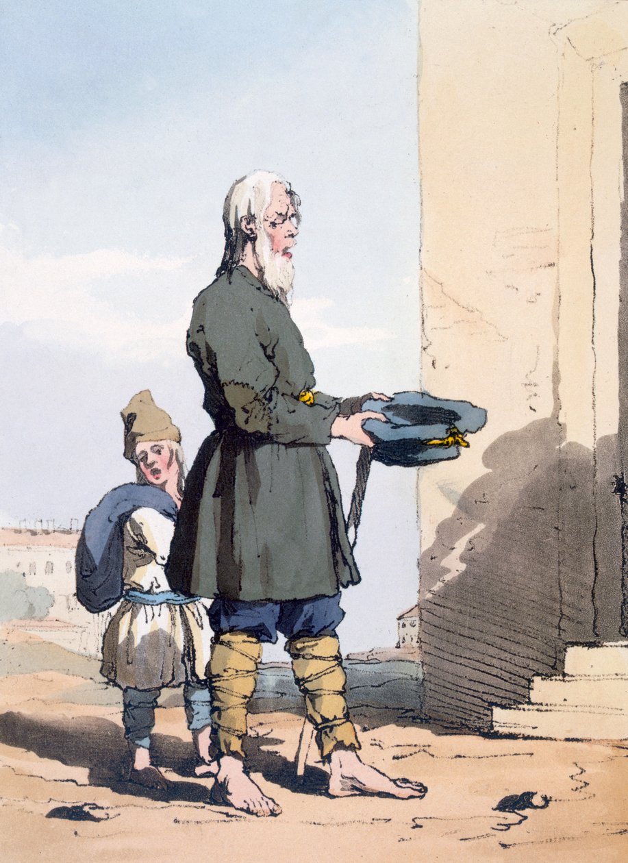Finlandiya dilenci by John Augustus Atkinson