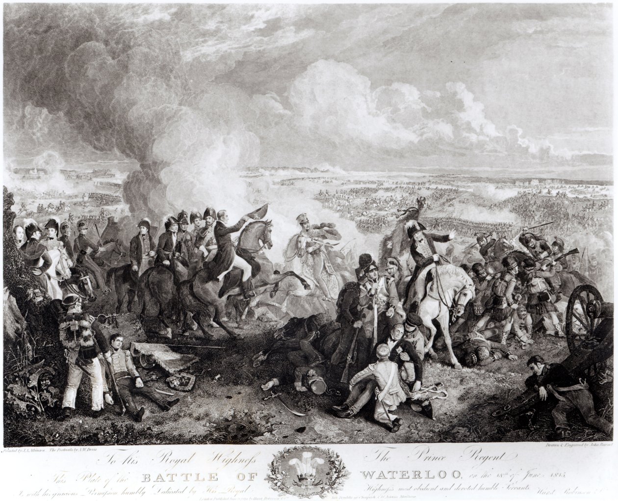 Waterloo Savaşı, 18 Haziran 1815, John Burnet (1784-1868), 1819 by John Augustus Atkinson
