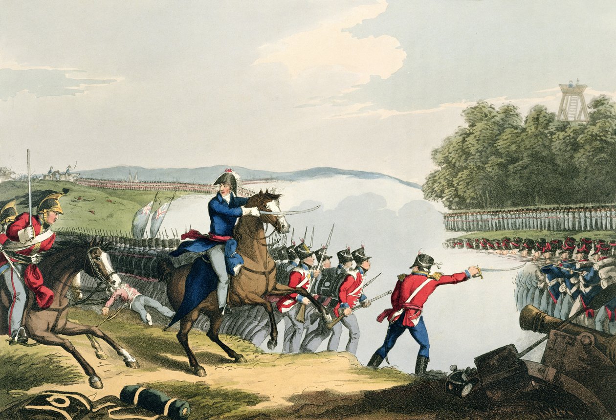 Waterloo Savaşı, Wellington Dükü tarafından kararlaştırıldı, Matthew Dubourg (fl.1813-20) tarafından 