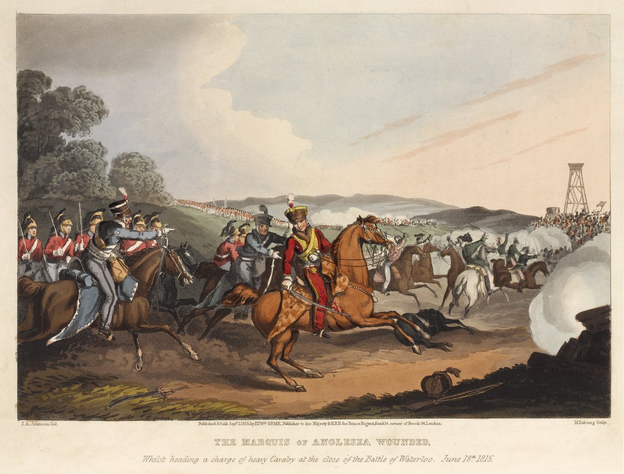 Anglesea Markisi [sic] Waterloo Savaşı