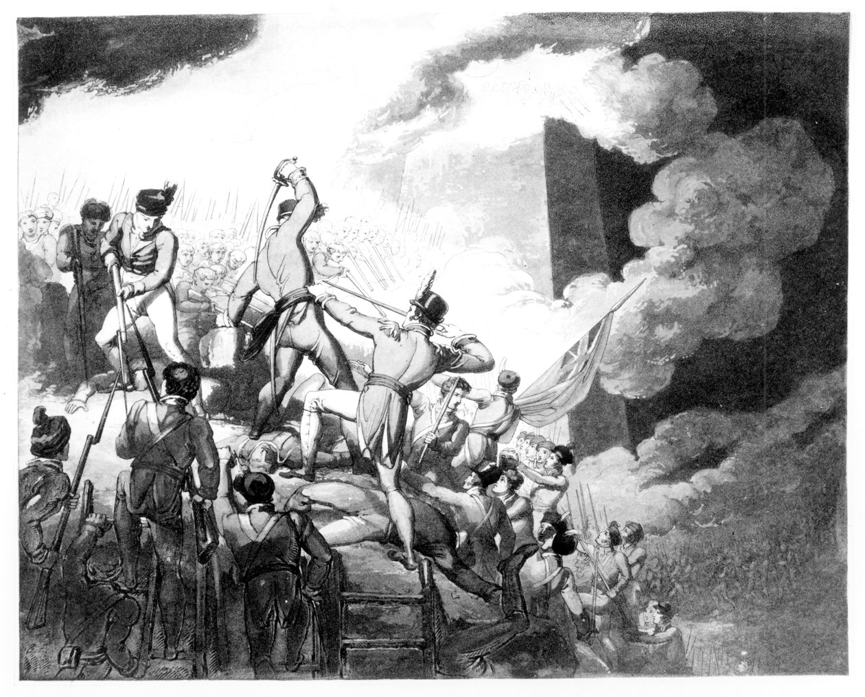 Badajoz Baskını, 6 Nisan 1812 by John Augustus Atkinson